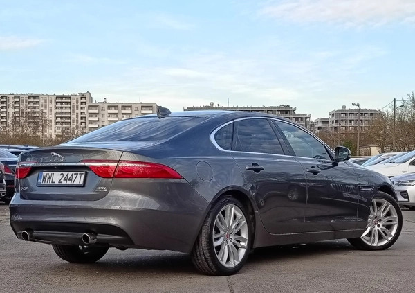 Jaguar XF cena 98900 przebieg: 135600, rok produkcji 2017 z Warszawa małe 529